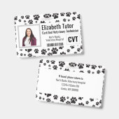 Naam van de veterinaire inrichting badge (Voor- en achterkant)