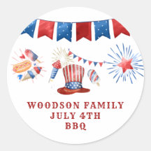 Naam van de vierde juli-reeks BBQ