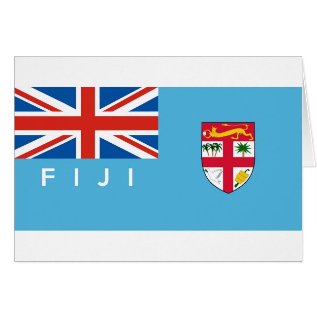 naam van de vlag van fiji (Voorkant Horizontaal)