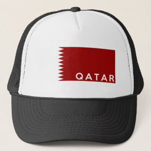 naam van de vlag van het qatar - land trucker pet
