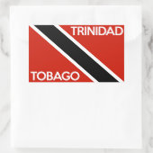 naam van de vlag van trinidad tobago rechthoekige sticker (Tas)