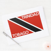 naam van de vlag van trinidad tobago rechthoekige sticker (Envelop)