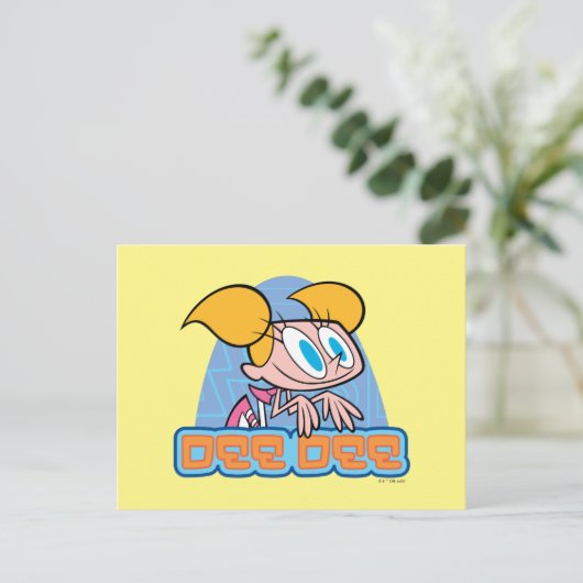 Naam van dee dee-teken briefkaart (Staand voorkant)