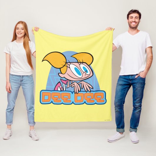 Naam van dee dee-teken fleece deken (In situ)