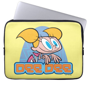 Naam van dee dee-teken laptop sleeve