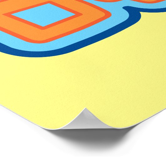 Naam van dee dee-teken poster (Hoek)