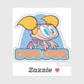Naam van dee dee-teken sticker (Vel)