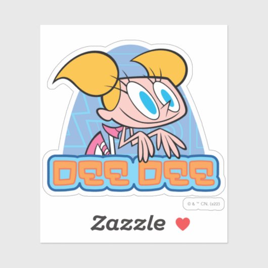 Naam van dee dee-teken sticker (Vel)
