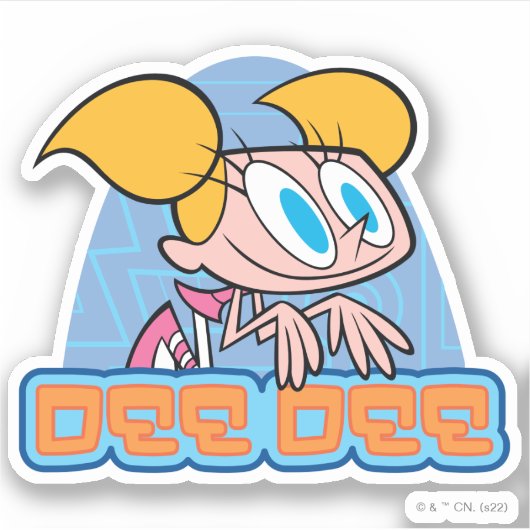 Naam van dee dee-teken sticker (Voorkant)