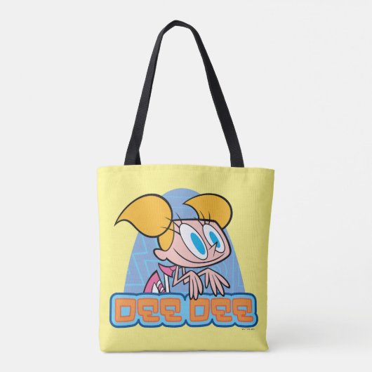 Naam van dee dee-teken tote bag (Achterkant)