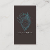 Naam van doezelaar visitekaartje (Achterkant)