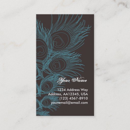 Naam van doezelaar visitekaartje (Voorkant)