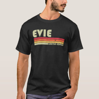 Naam van EVIE Persoonlijke Retro  80S 90S geboorte T-shirt