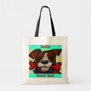 Naam van gepersonaliseerde dichter Dog Treat Botte Tote Bag
