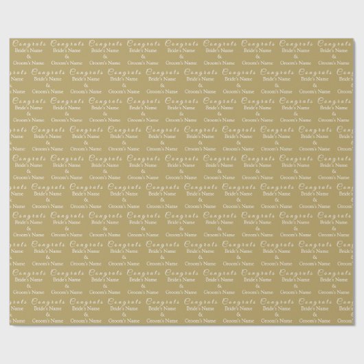 Naam van gepersonaliseerde felicitaties! Antiek go Cadeaupapier (Vlak)