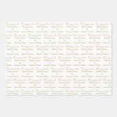 Naam van gepersonaliseerde felicitaties! Antiek go Inpakpapier Vel (Voorkant 3)