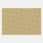 Naam van gepersonaliseerde felicitaties! Antiek go Inpakpapier Vel (Voorkant)