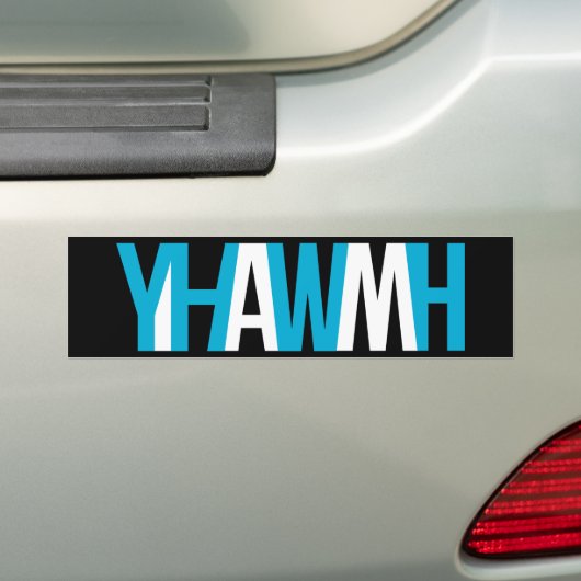 Naam van God - YHWH "I AM" Bumpersticker (Op auto)