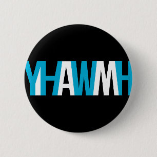 Naam van God - YHWH "I AM" Ronde Button 5,7 Cm