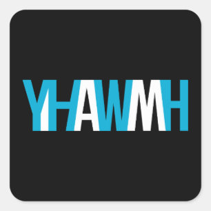 Naam van God - YHWH "I AM" Vierkante Sticker