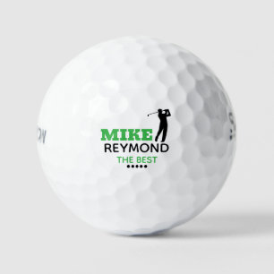 Naam van golfer - Elegante golfer groene markering Golfballen