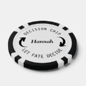 Naam van het aangepaste paar Beslissing Munt Poker Chips (Enkel)