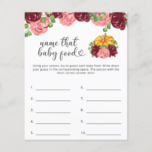 Naam van het baby-douchespel