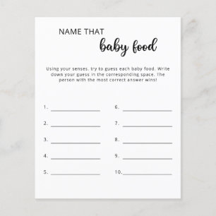 Naam van het baby-douchespel