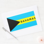 naam van het bahamas - symbool rechthoekige sticker (Envelop)