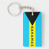 naam van het bahamas - symbool sleutelhanger (Voorkant)