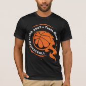 Naam van het Basketbalteam. T-Shirt aanpassen (Voorkant)
