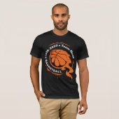 Naam van het Basketbalteam. T-Shirt aanpassen (Voorkant volledig)