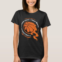 Naam van het Basketbalteam. T-Shirt aanpassen