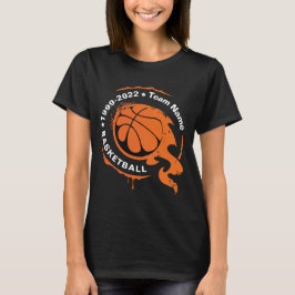 Naam van het Basketbalteam. T-Shirt aanpassen
