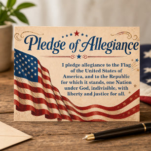 Naam van het bedrijf Belofte van trouw Amerikaanse Briefkaart