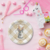 Naam van het bedrijfsmonogram papieren bordje (Feest)