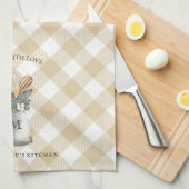 Naam van het bedrijfsmonogram theedoek (Quarter Fold)