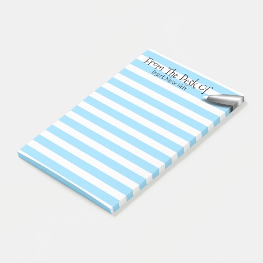 Naam van het bureau van de leraar post-it® notes (Schuin)