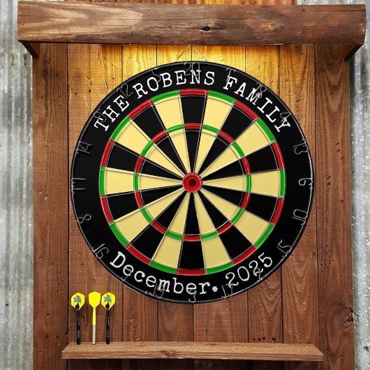 Naam van het gezin Gepersonaliseerd Dartbord