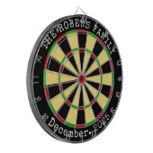Naam van het gezin Gepersonaliseerd Dartbord (Voorkant Links)