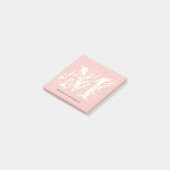 Naam van het grafische typografische monogram post-it® notes (Schuin)
