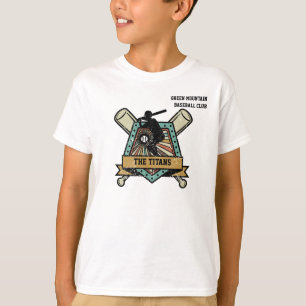 Naam van het honkbalteam van de softbalclub t-shirt