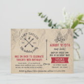 Naam van het kamp Ansichtkaart Verjaardagsfeest Ui Kaart (Staand voorkant)