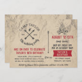 Naam van het kamp Ansichtkaart Verjaardagsfeest Ui Kaart (Voorkant / Achterkant)