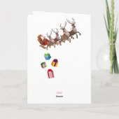 Naam van het kind aan de gepersonaliseerde aardige feestdagen kaart (Achterkant)