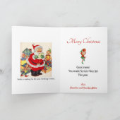 Naam van het kind aan de gepersonaliseerde aardige feestdagen kaart (Binnen)