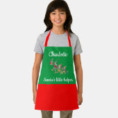 Naam van het kind Santa's Helper Bakken met Mam Sc Schort (Insitu)