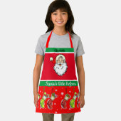 Naam van het kind Santa's Helper Bakken met Mam Sc Schort (Insitu)