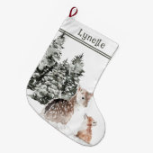 Naam van het kind, Schattigee babydieren, Grote Kerstsok (Voorkant (Hangend))