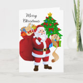 Naam van het kind Sinterklaas's Leuke Lijst person Feestdagen Kaart (Voorkant)